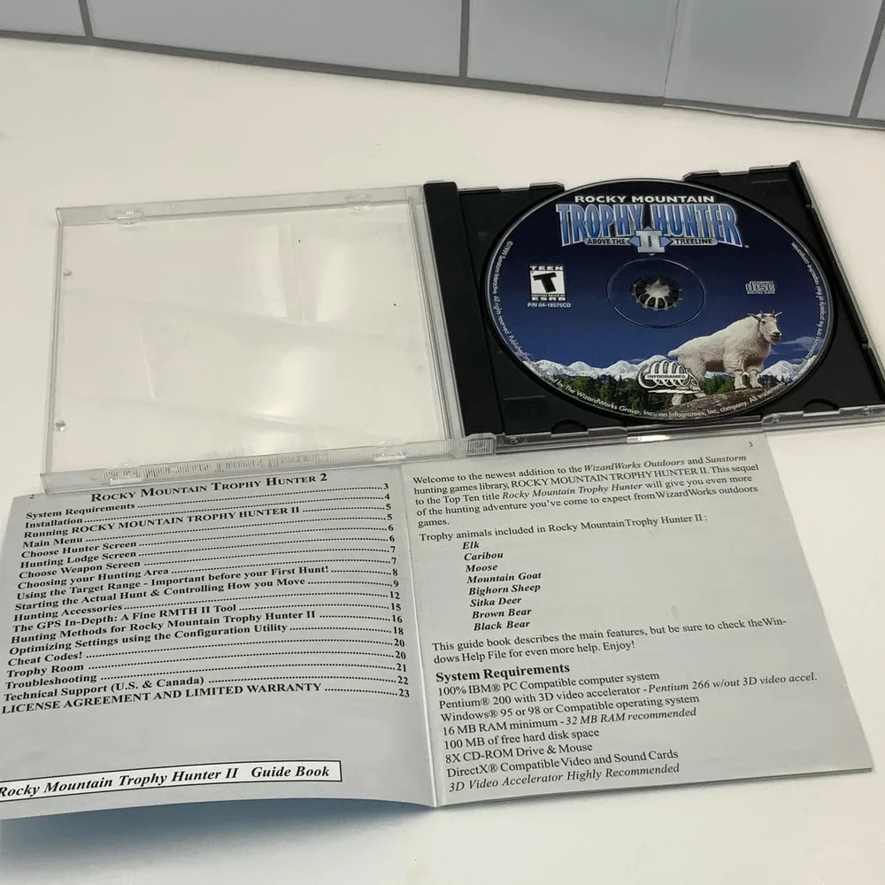 Rocky Mountain Trophy Hunter II Above the Treeline PC Game‎ 1999 WizardWorks